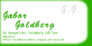 gabor goldberg business card
